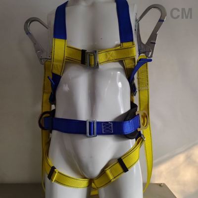 New Standard Five-Point Safety Belt Full Body Safety Belt Aerial Work Anti-Fall Safety Belt European Style Buffer Hook