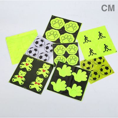 Bicycle Reflective Sticker Smiley Stickers Bicycle Stickers Reflective Body Sticker Reflective Sticker Backpack Smiley Warning Label