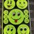 Bicycle Reflective Sticker Smiley Stickers Bicycle Stickers Reflective Body Sticker Reflective Sticker Backpack Smiley Warning Label