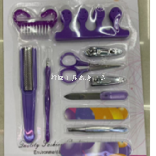 美容工具专业不锈钢指甲钳套装含搓条防飞溅设计家用美甲工具