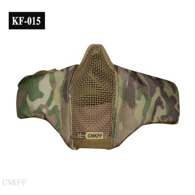 Steel Wire Mesh Protective Mask Outdoor Riding Breathable Real CS Tactical Half Face Protective Mask