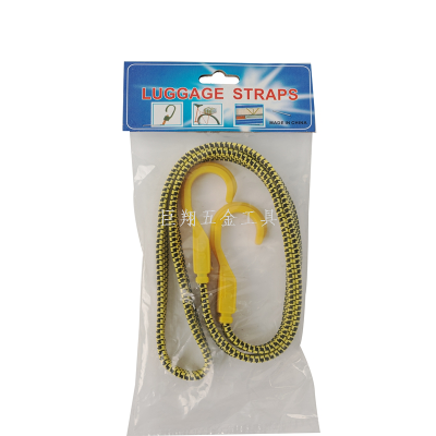 Source Manufacturers Sell Latex Luggage Rope Binding Rope Plastic Hook Elastic String Bicycle Motorcycle Luggage Rope