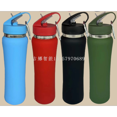 Cross-Border Foreign Trade Small Waist Stainless Steel Thermos Cup Portable Outdoor Portable Kettle Portable Cup Large-Capacity Water Cup