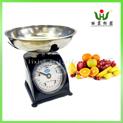 Retro Fashion Kitchen Scale Mechanical Dial Scale Spring Weighing 5kg Household Baking Scale