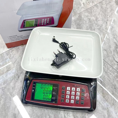 Pricing Scale Small Commercial Vegetable Selling Business Electronic Platform Scale 40kg Foreign Trade Electronic Scale