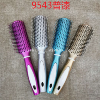 Beauty Hairdressing Comb Hair Curling Comb Massage Comb Roller Comb