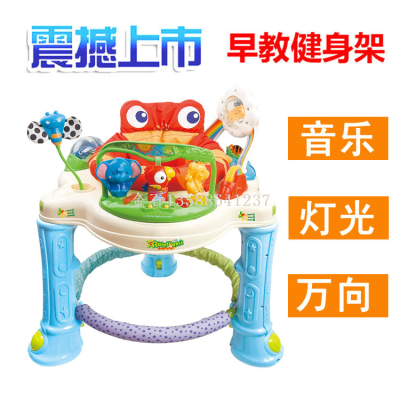 Baby Bounce Chair Wholesale Baby Jumping Multi-Function Music Walker Baby Light Rotating Toddler Chair