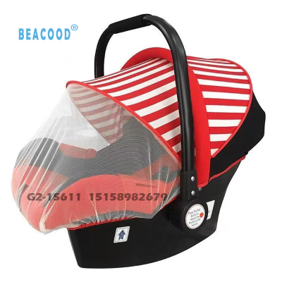 Basket Type Kids's Car Safety Seat Baby Car Cabas Baby Cradle with Mosquito Net Car Seat Cabas