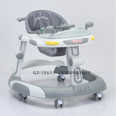 Walker Anti-O-Leg Baby Walking Frames Anti-Flip Trolley Baby Can Sit Multi-Functional Starting Car Folding