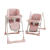 Children's Dining Chair Can Be Adjusted up and down, Lying and Sitting Baby Dining Table Chair with Wheels