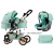 High Landscape Aluminum Alloy Baby Stroller Can Lie and Sit with Basket Foldable Baby Stroller Children's Car