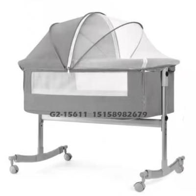 Baby Crib Newborn Splicing Big Bed Cradle Bed Baby Bed Sleeping Basket Movable Folding Portable Multi-Function Bed