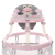 Baby Walker,360-Degree Rotate Toddler Walker With Detachable Music Tray,Multifunctional Foldable Walker,6-18 Months