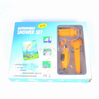 Factory Direct Sales Vehicle Shower Portable Outdoor Shower 12V Car Electric Shower Miracle Baby Sponge
