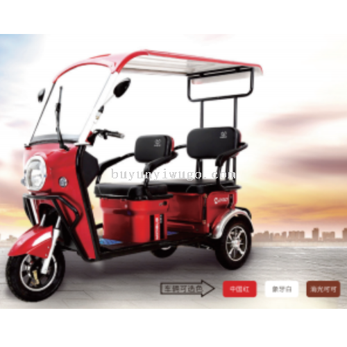 parent-child electric tricycle with shed for the elderly to pi up children electric tricycle for export only