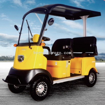 New Small Bus Electric Four-Wheel Scooter Passenger and Cargo Dual-Use Pick-up Children Household Small Sightseeing Car