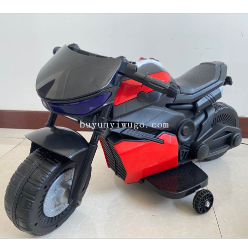 Children‘s Electric Car Motorcycle Rechargeable Tricycle Baby Can Sit Toy Car Remote Control Double Drive Battery Car