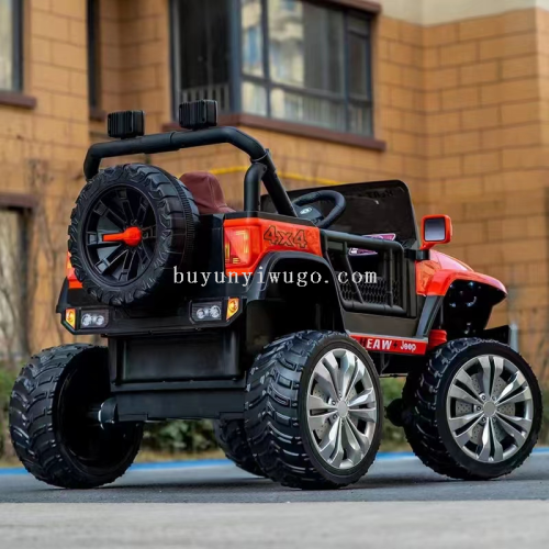 children‘s electric car car four-wheel off-road remote control toy car can sit little boy and girl double drive baby‘s stroller