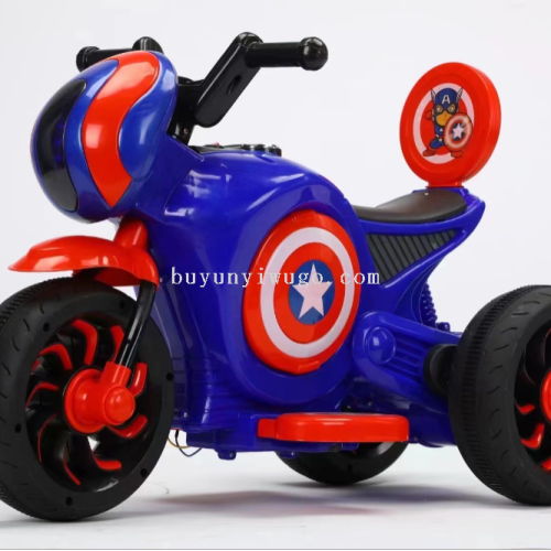 children‘s electric car motorcycle boy rechargeable tricycle baby can sit toy car remote control double drive battery car