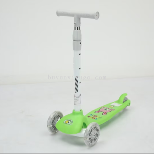 children‘s scooter can turn， sit， ride， push， single wheel， luge three-in-one multifunctional five-in-one