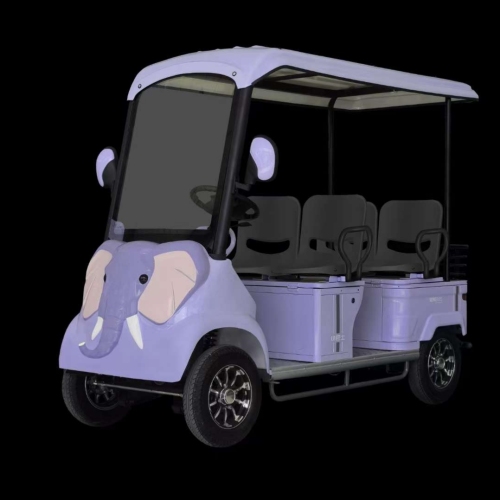 small bus m6 electric four-wheel scooter tourist scenic spot sightseeing car 4 seats 6 seats pull with shed mule cart