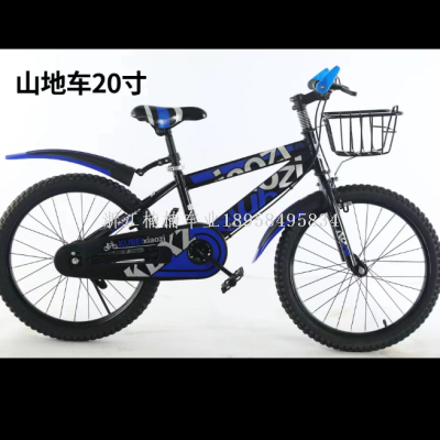Mountain Bike 20-Inch Bicycle with Bike Basket Concrete Slab Bold Standard 2.5 Outer Tire