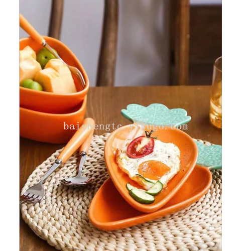 陶瓷水果盘  胡萝卜盘