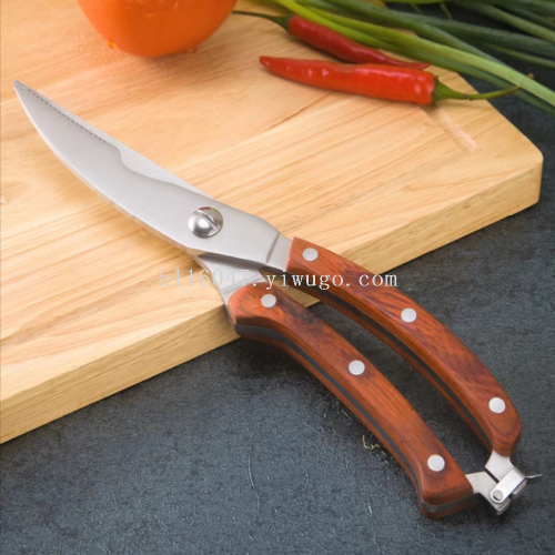 木柄锋利鸡骨剪不锈钢鸡骨头剪刀多功能厨房剪刀剪骨