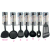 Green Handle Nylon Kitchenware 8-Piece Non-Stick Pan Spatula Set Cooking Shovel Spoon Tool Kitchen Tools Tableware