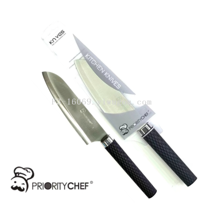 Factory Direct Sales Kitchen Santoku Knife Japanese Knife Slice Cleaver Wine Owner Kitchen Knife Supermarket Applicable Card Binding Packaging
