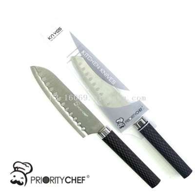Factory Santoku Knife round Knife with Hole Knife Japanese Knife Chef Cooking Knife Slicing Knife Stainless Steel Kitchen Knives