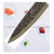 Factory Direct Sales Stainless Steel Hammer Pattern Kitchen Santoku Knife Japanese Style Knife Eight-Hole Knife White Marbling round Head Knife