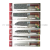 Fruit Knife Wooden Handle Knife Sushi Knife Meat Cutter Chef Knife Santoku Knife Boning Knife 5678-Inch Wooden Handle Card 19 Pieces