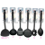 Black Handle Spray Point Nylon Kitchenware 9-Piece Non-Stick Pan Spatula Set Cooking Shovel Spoon Tool Kitchen Tools Tableware