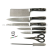 Straight Handle Stainless Steel Rotating Seat Kitchen Knife Sand Steel Set with Knife Seat Set Knife 8-Piece Set Knife Gift Set Knife