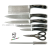 Gray Lines Knife Set Stainless Steel Kitchenware Kitchen Knife Chef Knife Cleaver Fruit Knife Universal Knife Knife Set