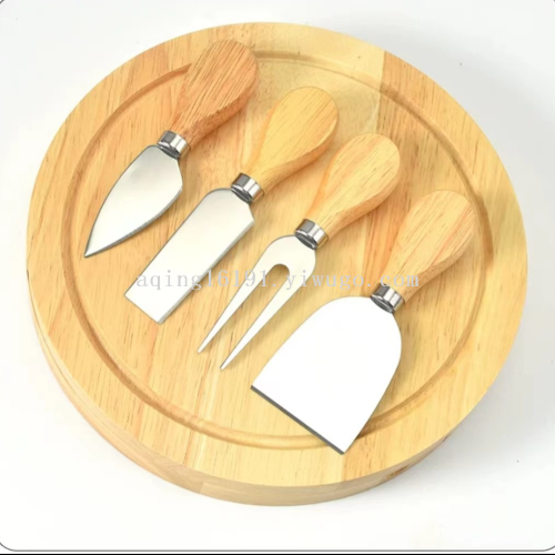 Solid Wood Cheese Cheese 4-Piece Cutting Board Fruit Bread Board