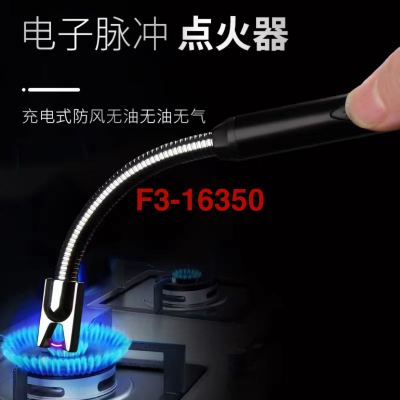 New USB Rechargeable Electronic Pulse Ignitor Burning Torch