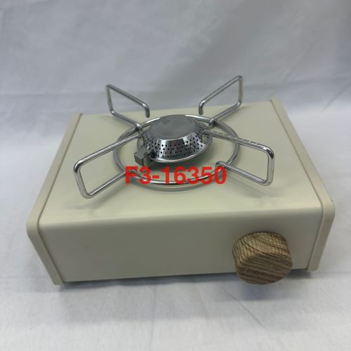 new portable gas stove wood grain design more textured double handle design more reasonable and convenient