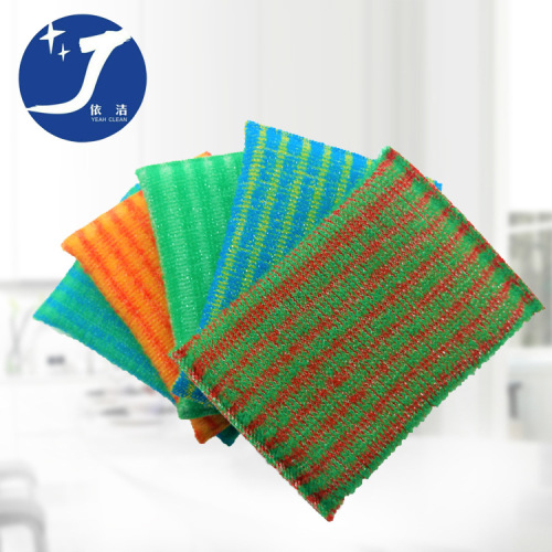 厂家批发刷洗大王百洁布洗碗海绵擦白丝提花洗碗块刷锅神器5片装