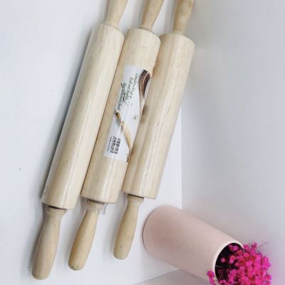 Rolling Stick Solid Wood Paint-Free Wax-Free Muffle with Hands Rolling Pin Dumpling Wrapper Rolling Pin Rolling Stick Baking Tool Rolling Pin