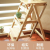 Solid Wood Step Stool Household Folding Ladder Space-Saving Multifunctional Thickened Ladder Chair Dual-Use Indoor Climbing Three Steps