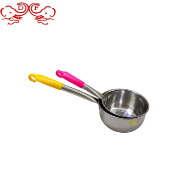 Df68382 Stainless Steel Bailer Thickened Fine Welding Non-Magnetic Water Spoon Kitchen Water Spoon Soup Spoon Porridge Spoon Lengthened Bailer
