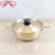 Df99267 Stainless Steel Ramen Pot Korean Hammered Soup Pot with Lid Golden Dedicated Pot