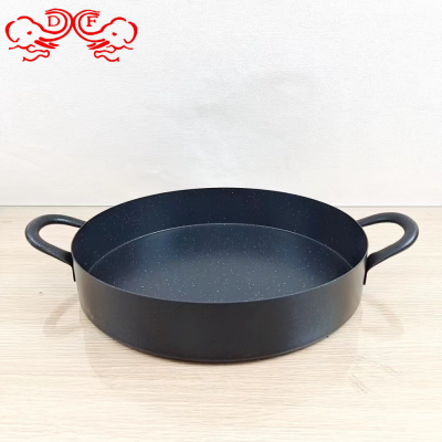 Df99118 Non-Stick Frying Pan Extra Thick Large Capacity Binaural Home Versatile with Handle Anti-Stick Medical Stone Pan