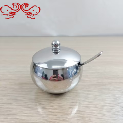 Df68773 304 Stainless Steel Seasoning Jar Sealed Moisture-Proof Seasoning Jar Thickened Kitchen with Spoon
