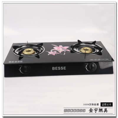 Gas Stove Honeycomb Stove Head High Desktop Flameout Double Head Natural Gas Liquefied Gas Gas Cookers