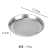 Korean Style Stainless Steel Ins Style round Double Handle Disk Cake Snack Grilled Meat Coffee Gold Pizza Steak Tray