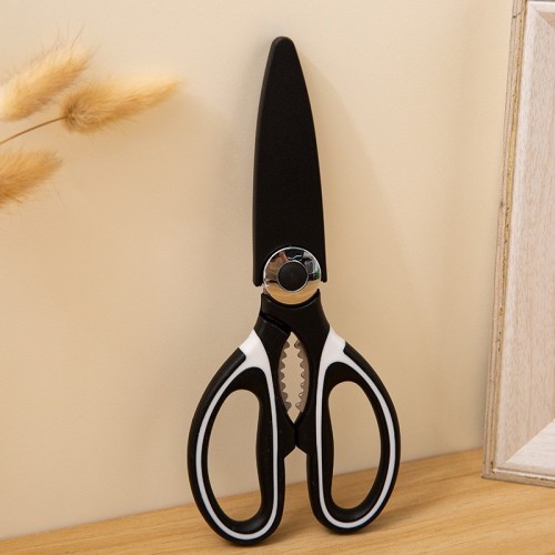 不锈钢食物鸡骨剪可夹核桃家用厨房剪刀多用途熊猫剪厂家批发