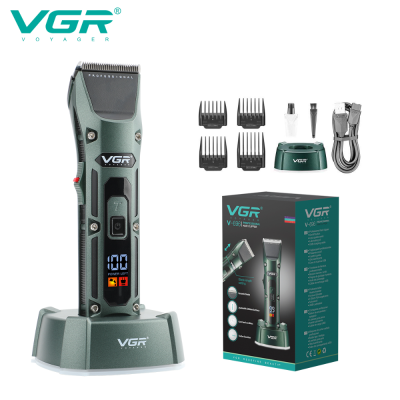 VGR V-696 Hair Cutter Machine Rechargeable Professional Cordless Hair Trimmer Electric Hair Clipper With Charging Base